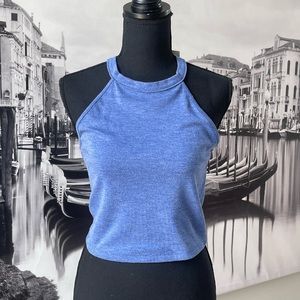 Zara blue crop top